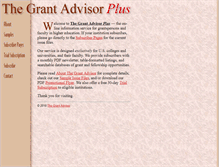 Tablet Screenshot of grantadvisor.com